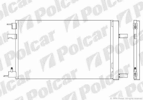 Polcar 5511K82X - Конденсатор, кондиціонер autocars.com.ua