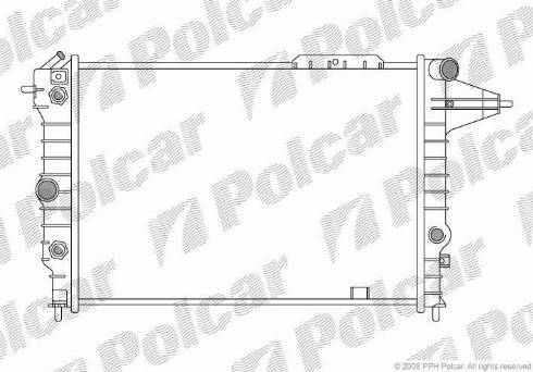 Polcar 5514082X - Радіатор, охолодження двигуна autocars.com.ua