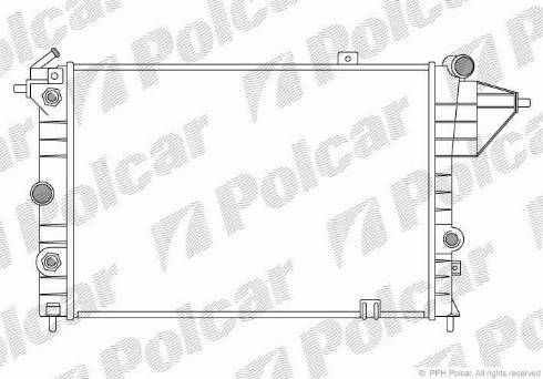 Polcar 551408A2 - Радіатор, охолодження двигуна autocars.com.ua