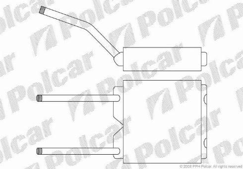 Polcar 5514N8-1 - Теплообменник, отопление салона avtokuzovplus.com.ua