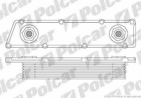 Polcar 5515L81X - Масляний радіатор, рухове масло autocars.com.ua