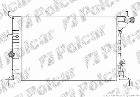 Polcar 5516081X - Радіатор, охолодження двигуна autocars.com.ua