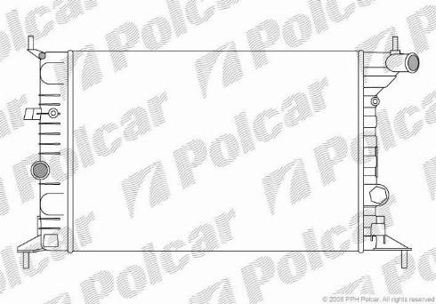 Polcar 551608-1 - Радіатор, тяговий акумулятор autocars.com.ua