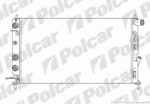 Polcar 551608A6 - Радіатор, охолодження двигуна autocars.com.ua