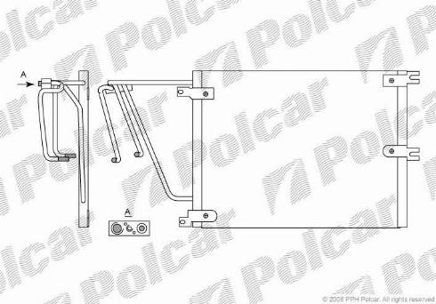 Polcar 5516K82X - Конденсатор, кондиціонер autocars.com.ua