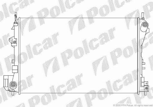 Polcar 5518081X - Радиатор, охлаждение двигателя avtokuzovplus.com.ua