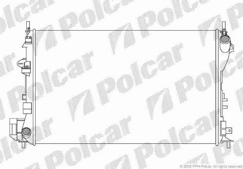 Polcar 551808-1 - Радиатор, охлаждение двигателя avtokuzovplus.com.ua