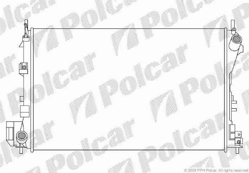 Polcar 5518082X - Радіатор, охолодження двигуна autocars.com.ua