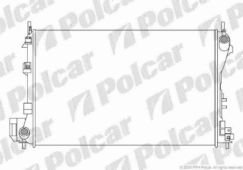 Polcar 551808-2 - Радіатор, охолодження двигуна autocars.com.ua