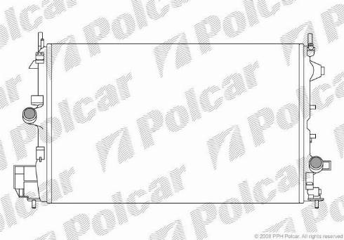 Polcar 5518085X - Радіатор, охолодження двигуна autocars.com.ua