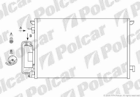 Polcar 5518K81X - Конденсатор, кондиціонер autocars.com.ua