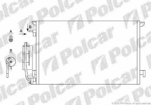 Polcar 5518K84X - Конденсатор, кондиціонер autocars.com.ua