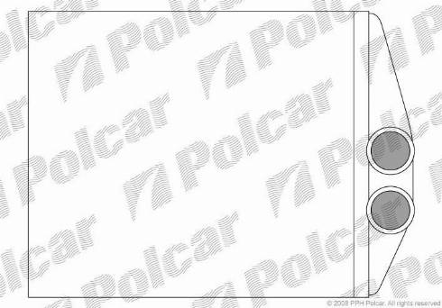 Polcar 5518N8-1 - Теплообмінник, опалення салону autocars.com.ua