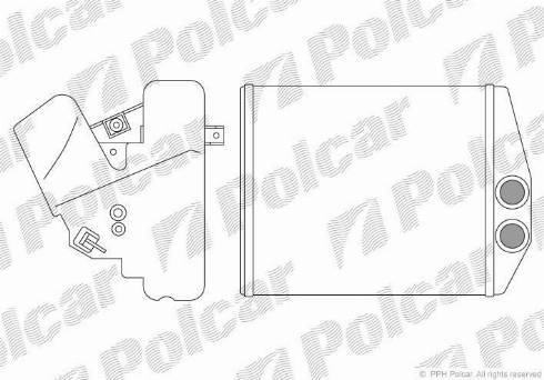 Polcar 5518N8-2 - Теплообменник, отопление салона avtokuzovplus.com.ua