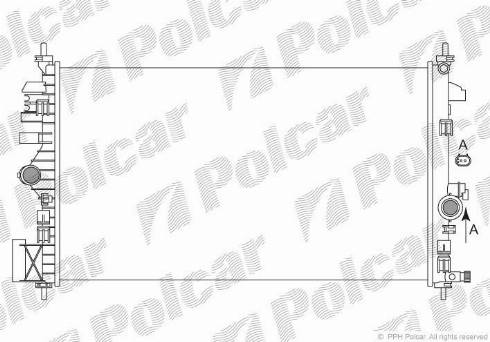 Polcar 5520081X - Радиатор, охлаждение двигателя avtokuzovplus.com.ua