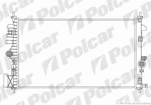 Polcar 552008-1 - Радиатор, охлаждение двигателя avtokuzovplus.com.ua