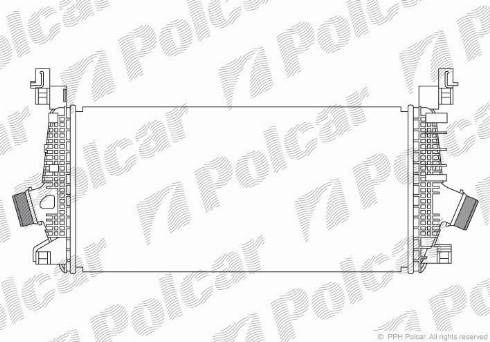 Polcar 5520J82X - Интеркулер, теплообменник турбины avtokuzovplus.com.ua