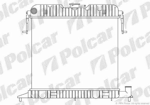 Polcar 552508-1 - Радіатор, охолодження двигуна autocars.com.ua