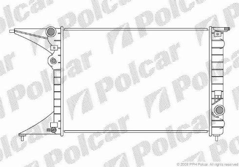 Polcar 552708-0 - Радіатор, охолодження двигуна autocars.com.ua