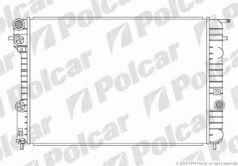 Polcar 552708-1 - Радіатор, охолодження двигуна autocars.com.ua
