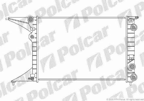 Polcar 552708-2 - Радіатор, охолодження двигуна autocars.com.ua
