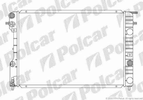 Polcar 552708-3 - Радіатор, охолодження двигуна autocars.com.ua