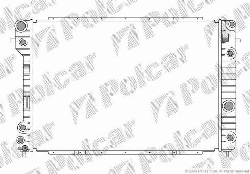 Polcar 5527089X - Радіатор, охолодження двигуна autocars.com.ua