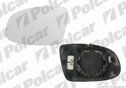 Polcar 5527544E - Дзеркальне скло, зовнішнє дзеркало autocars.com.ua