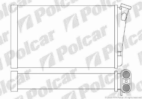 Polcar 5527N81X - Теплообмінник, опалення салону autocars.com.ua
