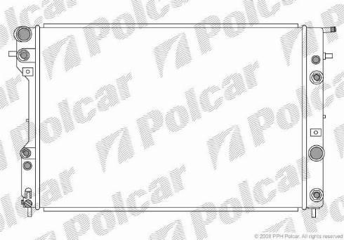 Polcar 5528082X - Радіатор, охолодження двигуна autocars.com.ua