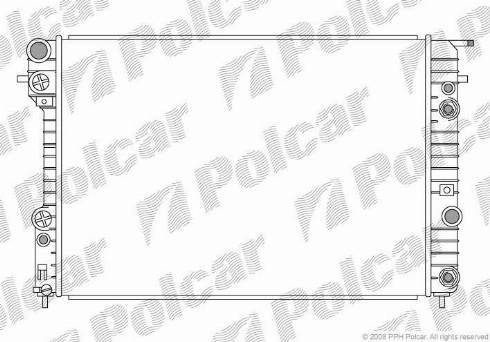 Polcar 552808-2 - Радіатор, охолодження двигуна autocars.com.ua