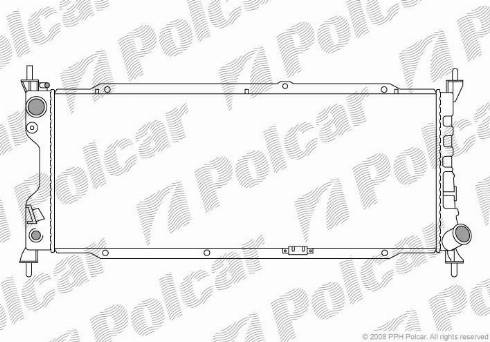 Polcar 5555083X - Радіатор, охолодження двигуна autocars.com.ua