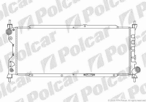 Polcar 555508-3 - Радіатор, охолодження двигуна autocars.com.ua