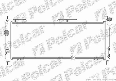 Polcar 555508A4 - Радіатор, охолодження двигуна autocars.com.ua