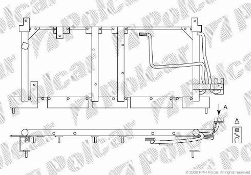 Polcar 5555K81X - Конденсатор, кондиціонер autocars.com.ua