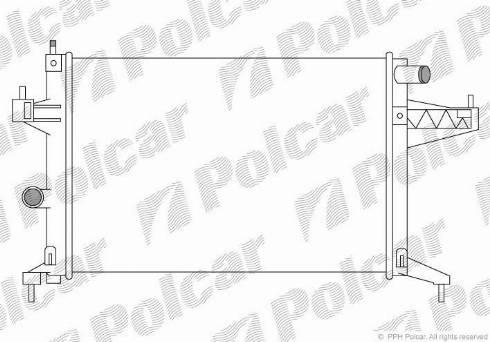 Polcar 555608A3 - Радіатор, охолодження двигуна autocars.com.ua
