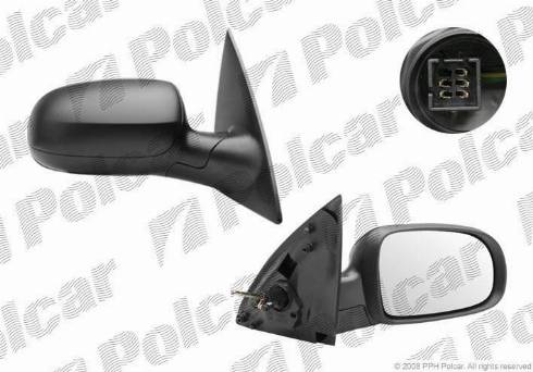Polcar 555652-E - Зовнішнє дзеркало autocars.com.ua