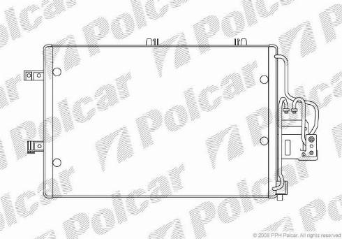 Polcar 5556K8C1 - Конденсатор кондиционера autodnr.net