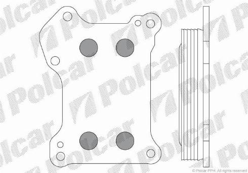 Polcar 5556L8-1 - Масляный радиатор, двигательное масло avtokuzovplus.com.ua