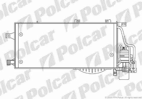 Polcar 5557K82X - Конденсатор кондиционера avtokuzovplus.com.ua