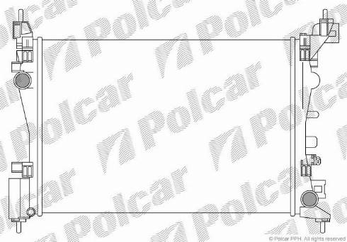 Polcar 5558083X - Радиатор, охлаждение двигателя autodnr.net