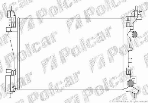 Polcar 555808A2 - Радіатор, охолодження двигуна autocars.com.ua