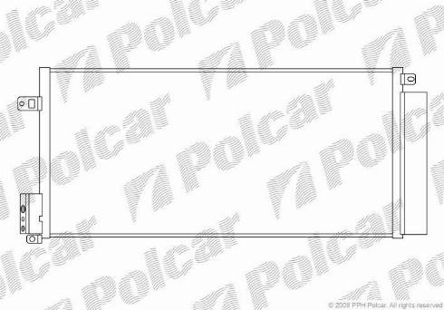 Polcar 5558K82X - Конденсатор кондиционера avtokuzovplus.com.ua