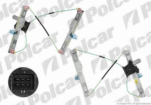 Polcar 5558PSE2 - Стеклоподъемник avtokuzovplus.com.ua