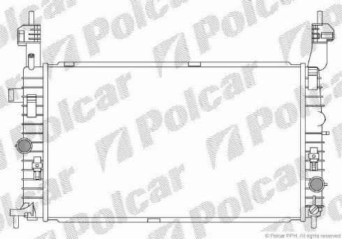 Polcar 5559082X - Радиатор, охлаждение двигателя avtokuzovplus.com.ua