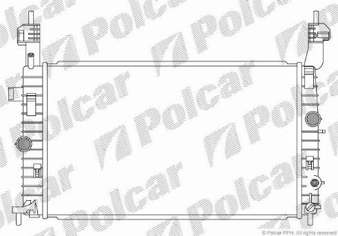 Polcar 5559086X - Радіатор, охолодження двигуна autocars.com.ua