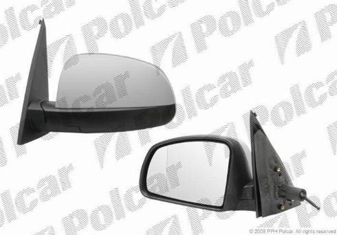 Polcar 5559512M - Зовнішнє дзеркало autocars.com.ua