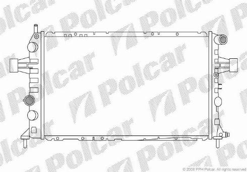 Polcar 556008-2 - Радіатор, охолодження двигуна autocars.com.ua