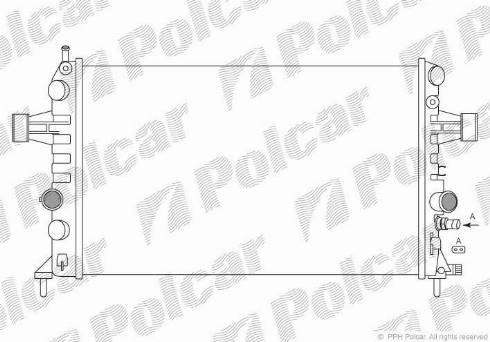 Polcar 5560083X - Радиатор, охлаждение двигателя autodnr.net