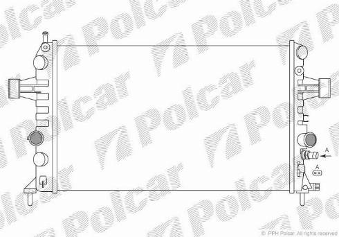 Polcar 5560083X - Радіатор, охолодження двигуна autocars.com.ua